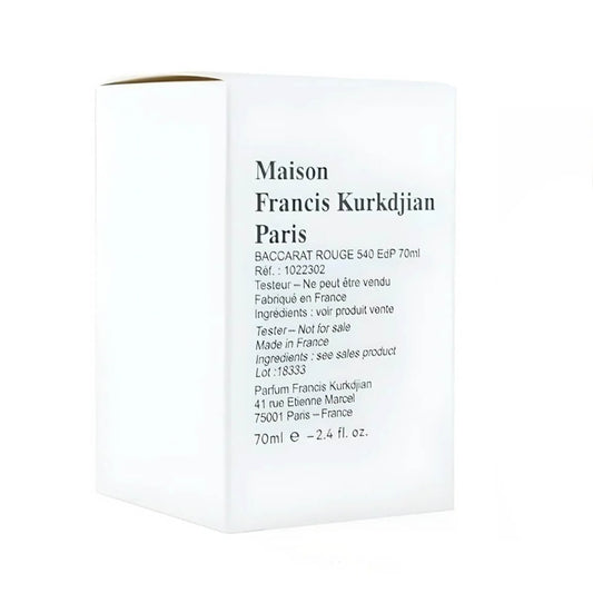 Baccarat Rouge 540 TESTEUR Maison Francis Kurkdjian Eau de Parfum 70ml