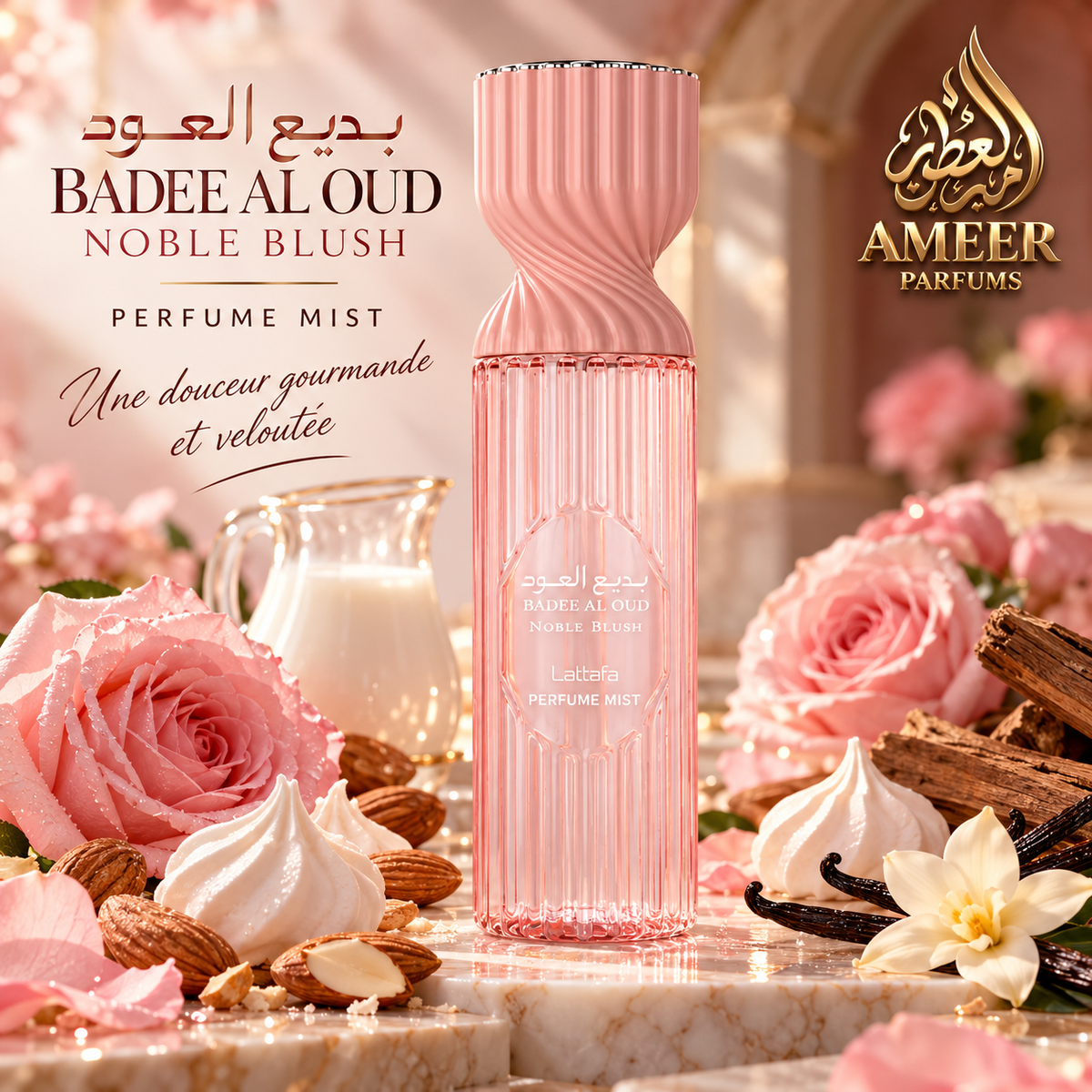 Brume & Spray Corporel BADEE AL OUD NOBLE BLUSH 250ml