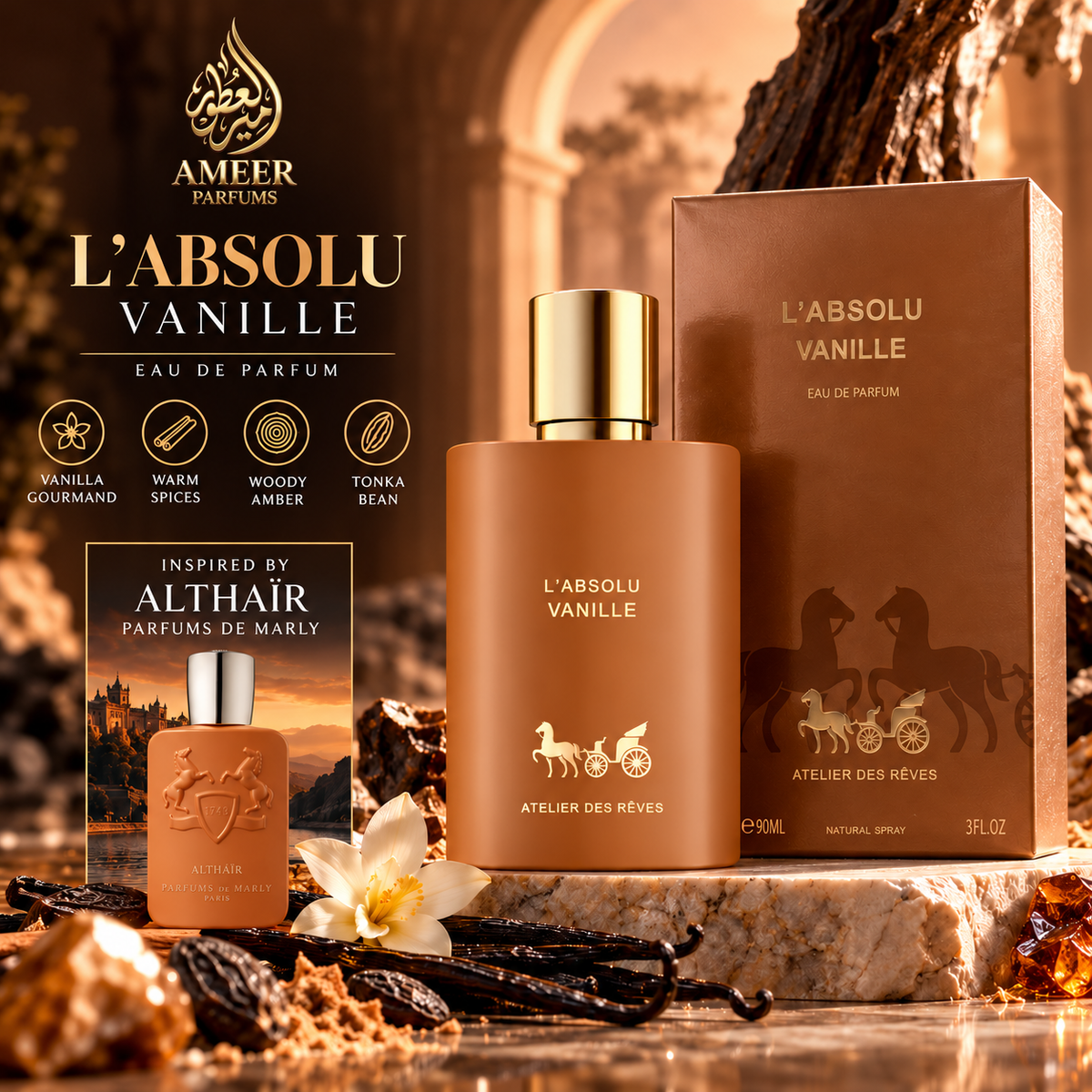 L’Absolu Vanille – Geparlys Eau de Parfum 90ml Homme