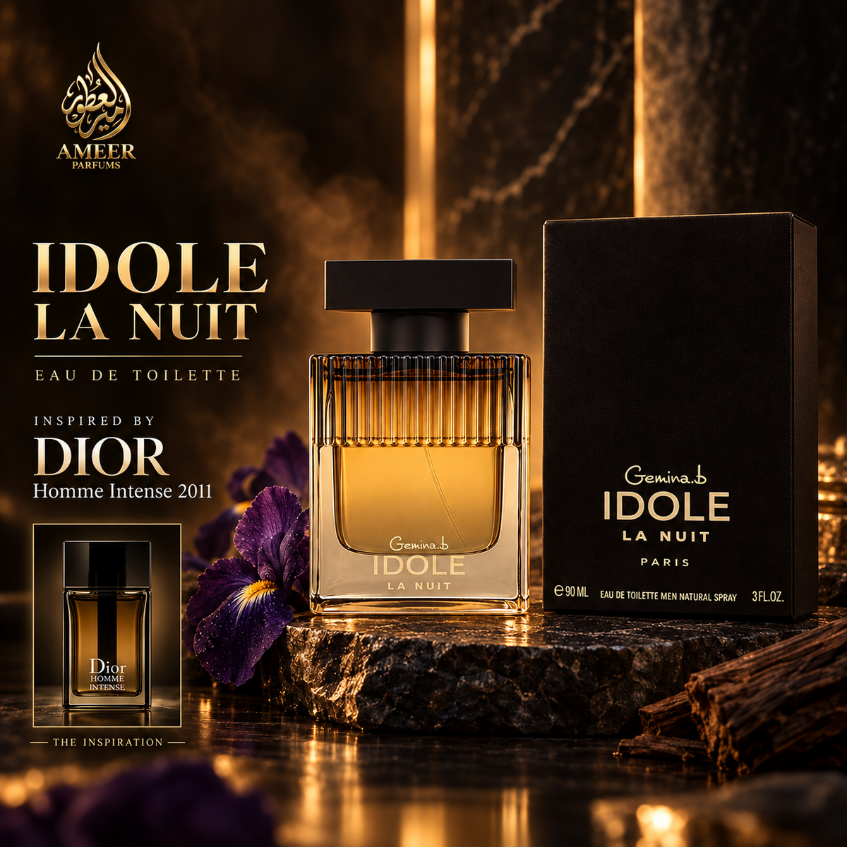 Idole La Nuit – Gemina B.- GEPARLYS Eau de toilette 90ml