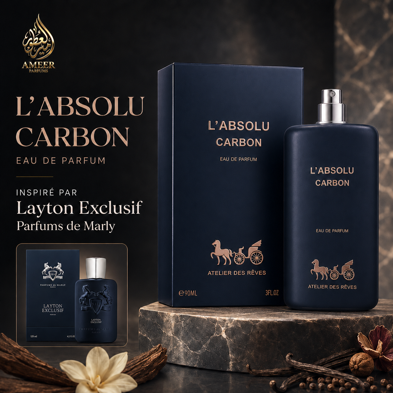 L'Absolu Carbon – Geparlys Parfums Eau de Parfum 90ml