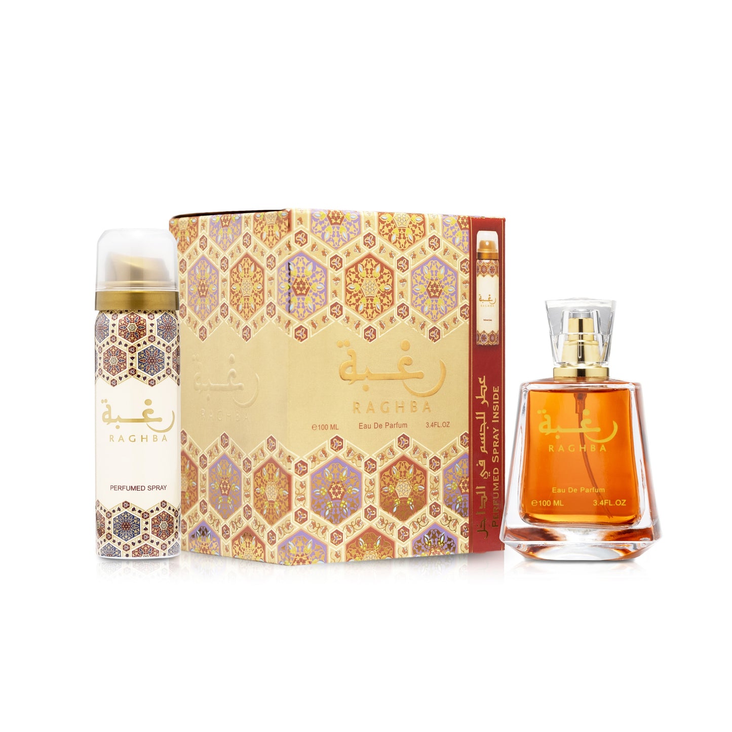 Raghba Lattafa Eau de Parfum 100ml + Spray Corporel 50ml Gratuit