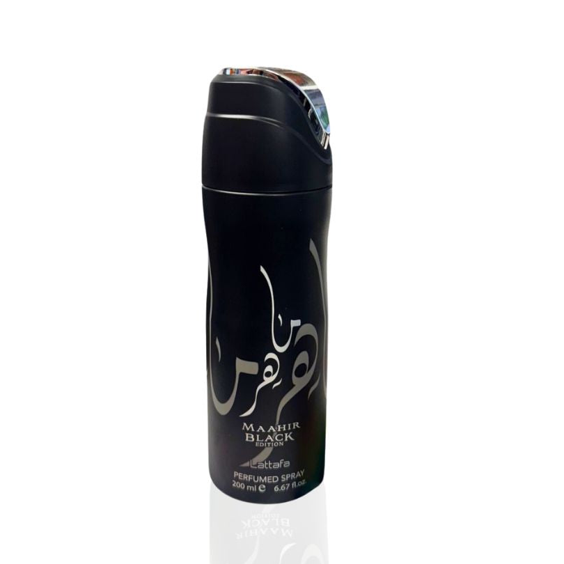 Spray & Déodorant Maahir Black Edition Lattafa 200ml