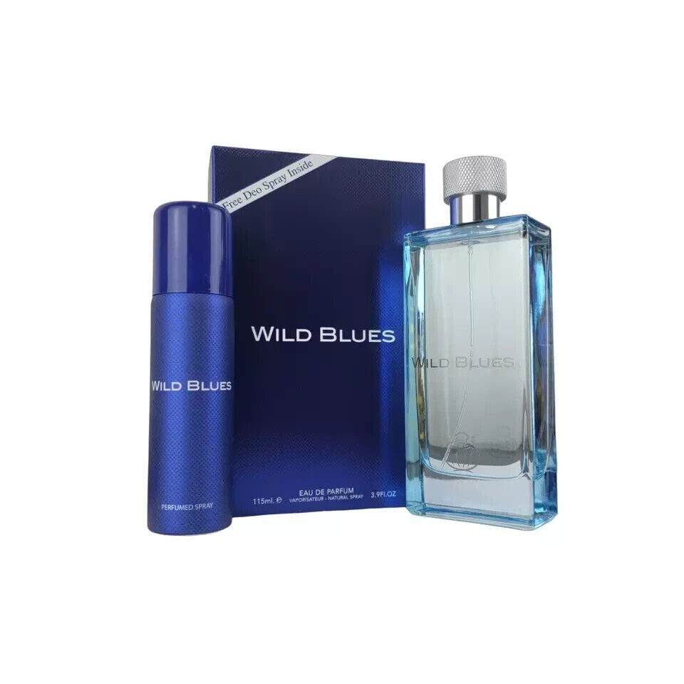 Wild Blues Eau de Parfum 115ml + Déo Spray gratuit - Fragrance World