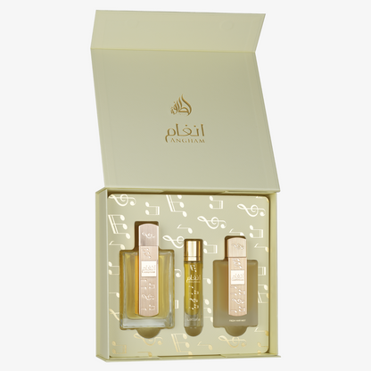 Coffret Angham – Lattafa Perfumes – Eau de Parfum + Format Poche + Hair Mist