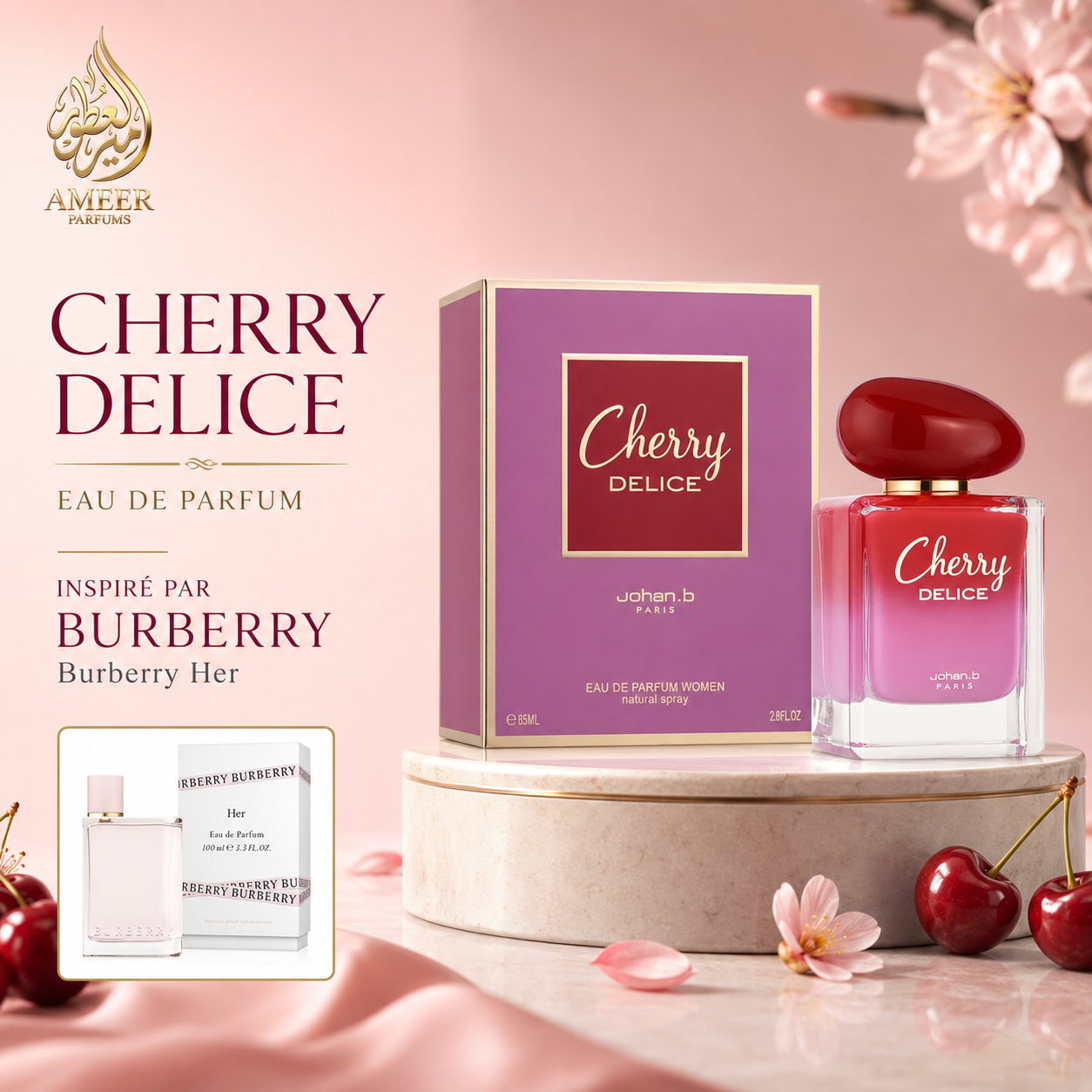 Cherry Delice – Johan B Eau de Parfum 100ml