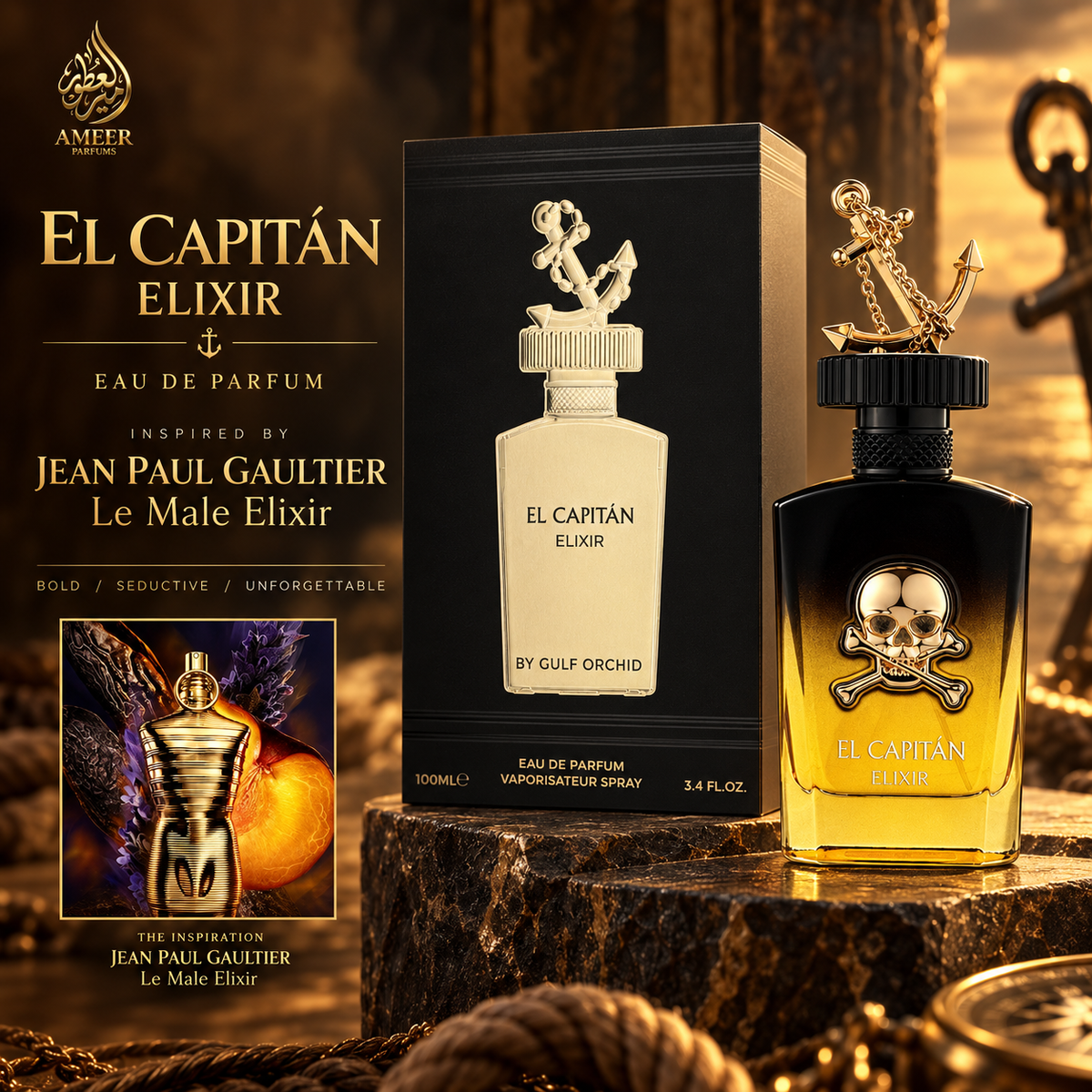 El Capitán Elixir – Gulf Orchid Eau de Parfum 100ml