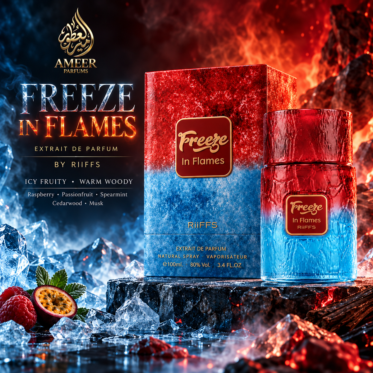 Freeze in Flames – Riiffs Perfumes Extrait de Parfum 100ml