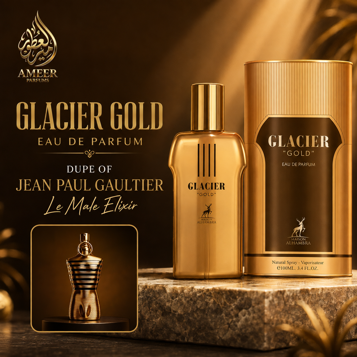 Glacier Gold – Maison Alhambra Eau de Parfum 100ml