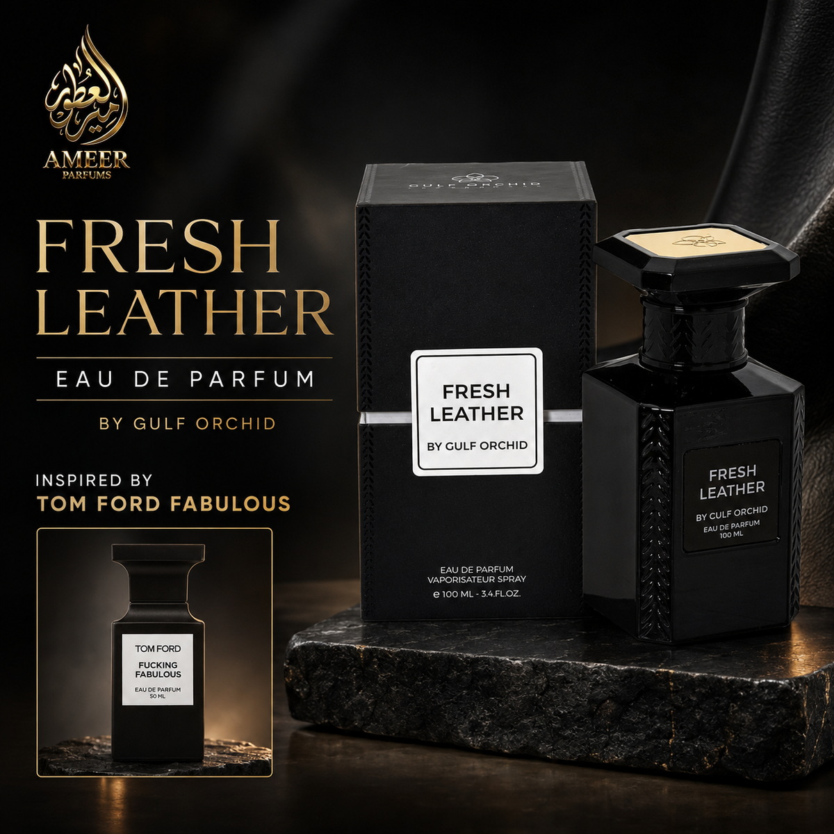 Fresh Leather – Gulf Orchid Eau de Parfum 100ml
