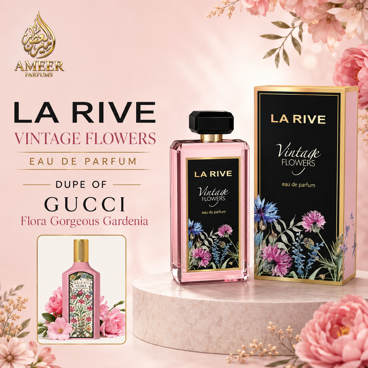 Vintage Flowers – La Rive Eau de Parfum 90ml