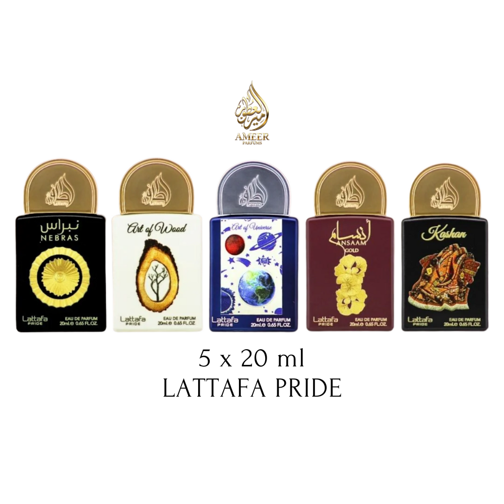 Lattafa Pride Gift Set Collection No.3 – Pack 5 x 20ml Eau de Parfum