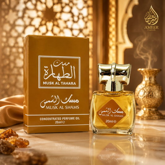 Musk Al Shams 20ml – Huile de Parfum Concentrée Al Aqeeq UAE