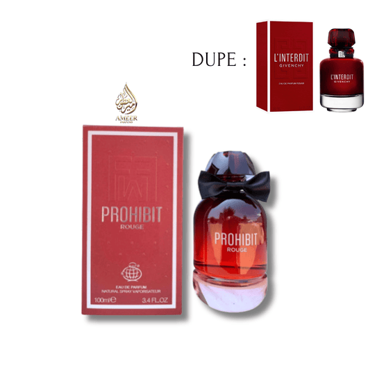 Prohibit Rouge – Fragrance World Eau de Parfum 100ml