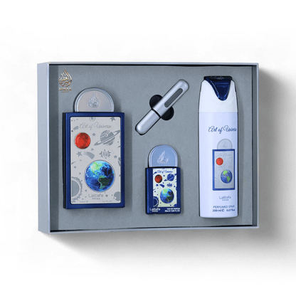 Coffret Art Of Universe de Lattafa – Ensemble parfumé luxueux 4 pièces