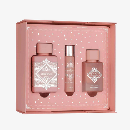 Coffret Noble Blush – Lattafa Perfumes – Eau de Parfum + Format Poche + Brume Capillaire
