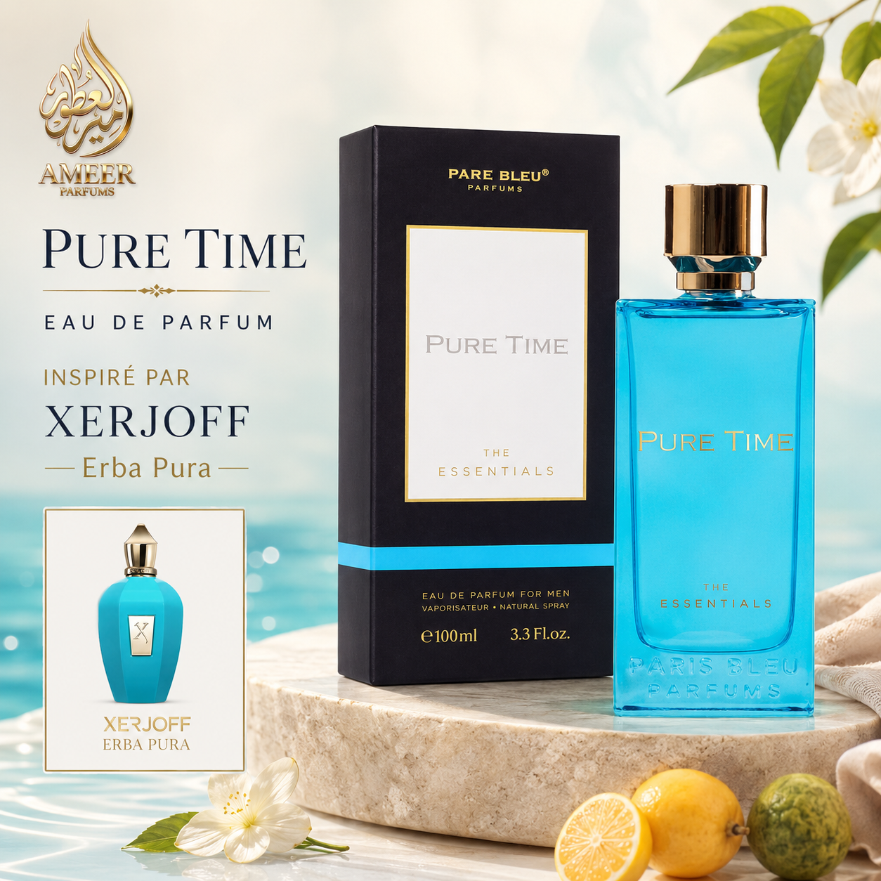Pure Time – Paris Bleu Parfums Eau de Parfum 100ml