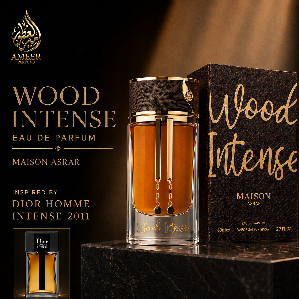 Wood Intense – Maison Asrar Eau de Parfum 80ml